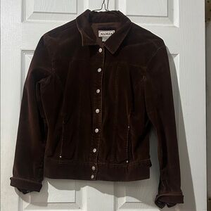 MaxMara Dark Brown Jean Jacket